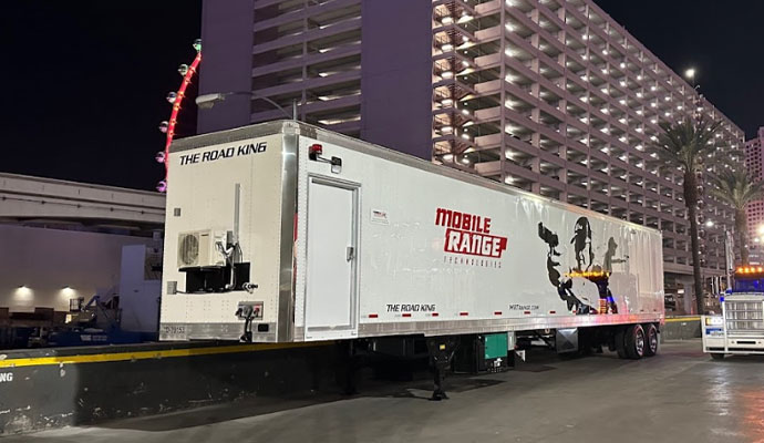 Mobile range container