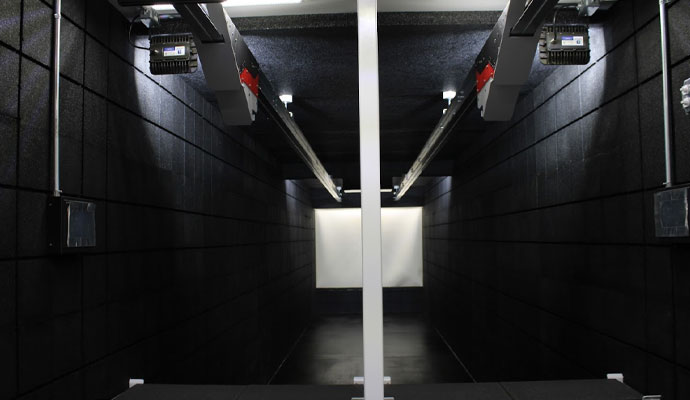 Mobile shooting range interior lane