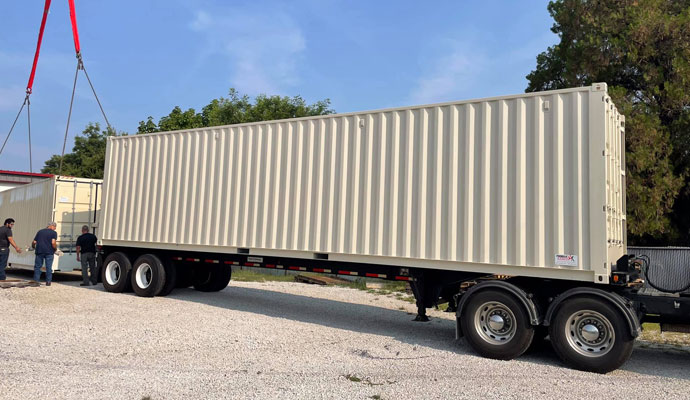 Portable shooting range container