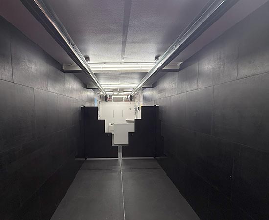 View from Bullet Trap to Shooters Bench