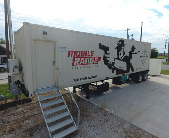 View from Bullet Trap to Shooters Bench